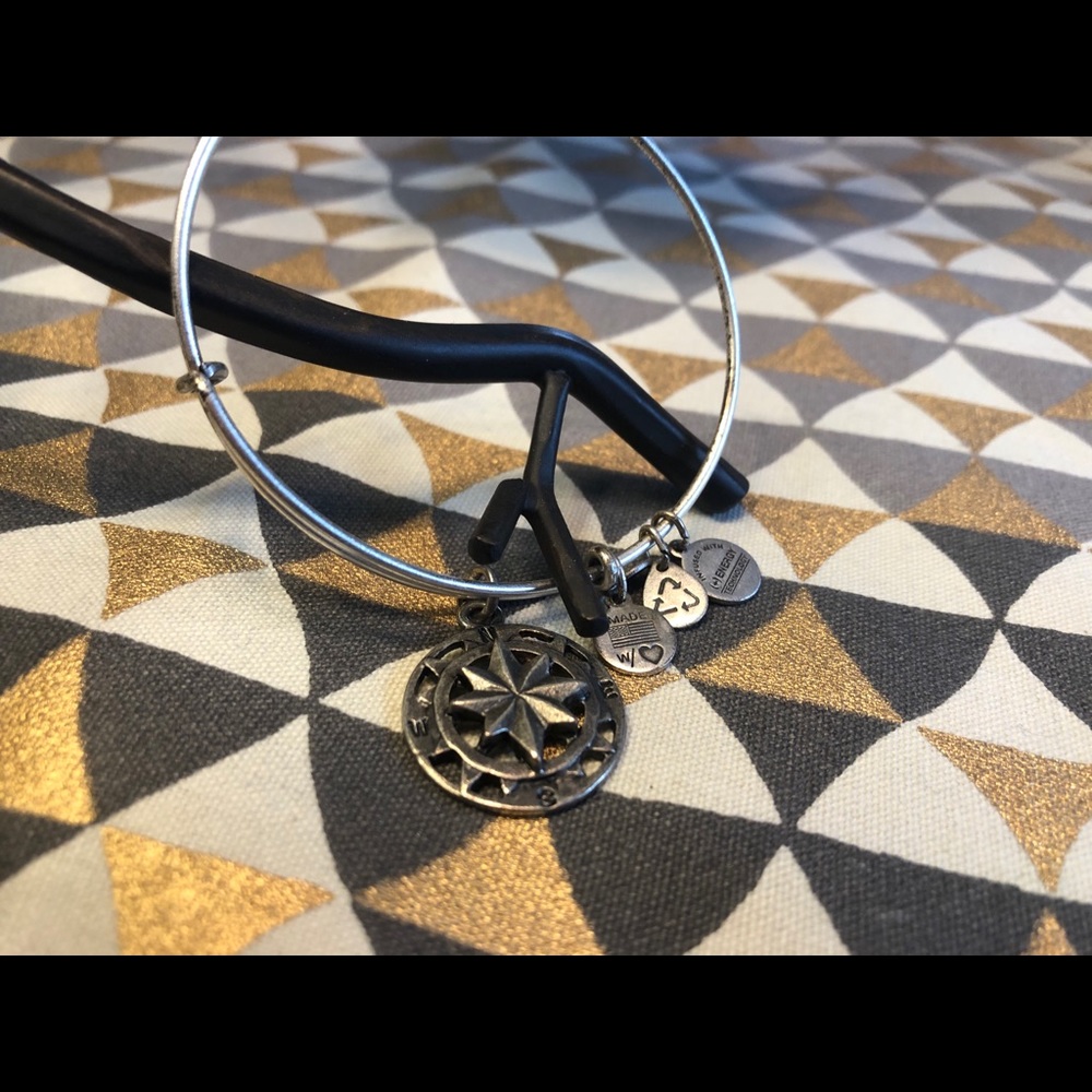 Alex and Ani Silver Compass Bracelet